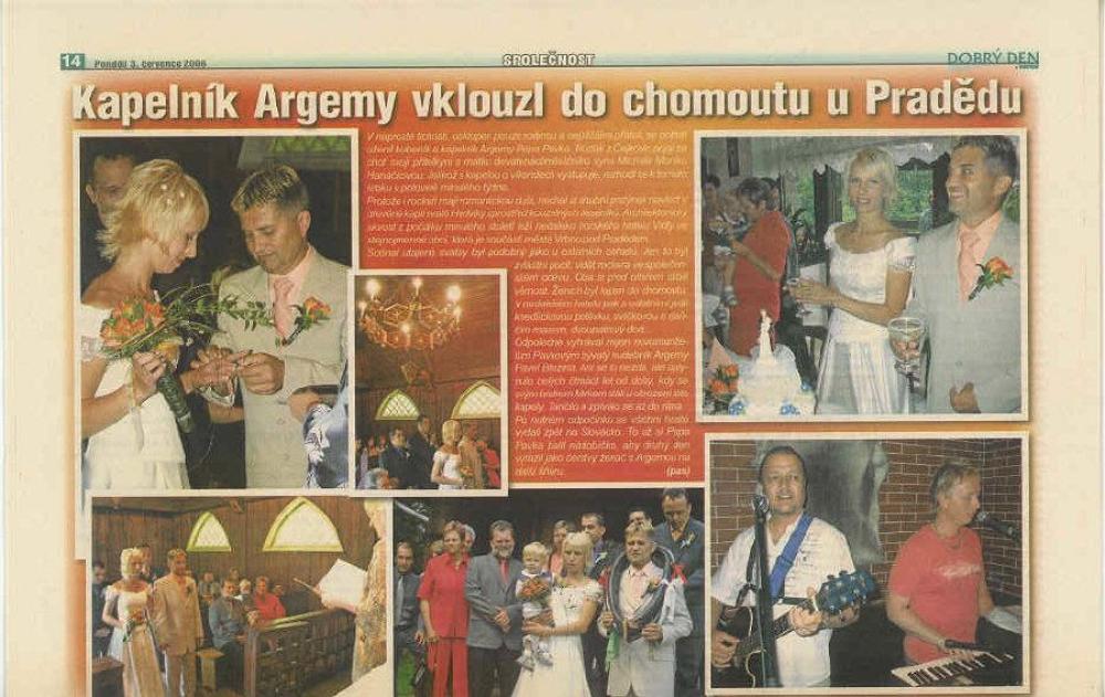 Fotografie 0 k článku Kapelník Argemy vklouzl do chomoutu u Pradědu