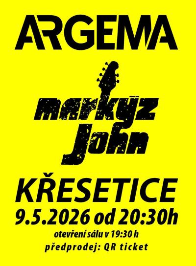 Plakát na koncert Křesetice 9. 5. 2026