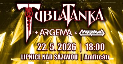 Plakát na koncert Lipnice nad Sázavou 22. 5. 2026